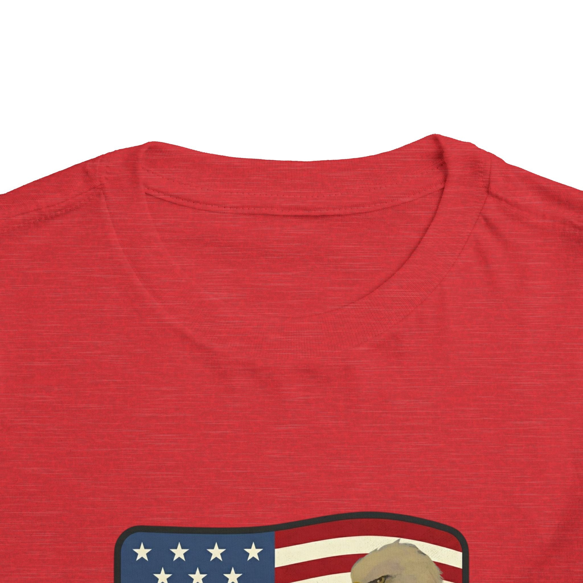 July 4th Toddler Tee —2T - 5T Patriotic Bald Eagle "USA 2026" Graphic