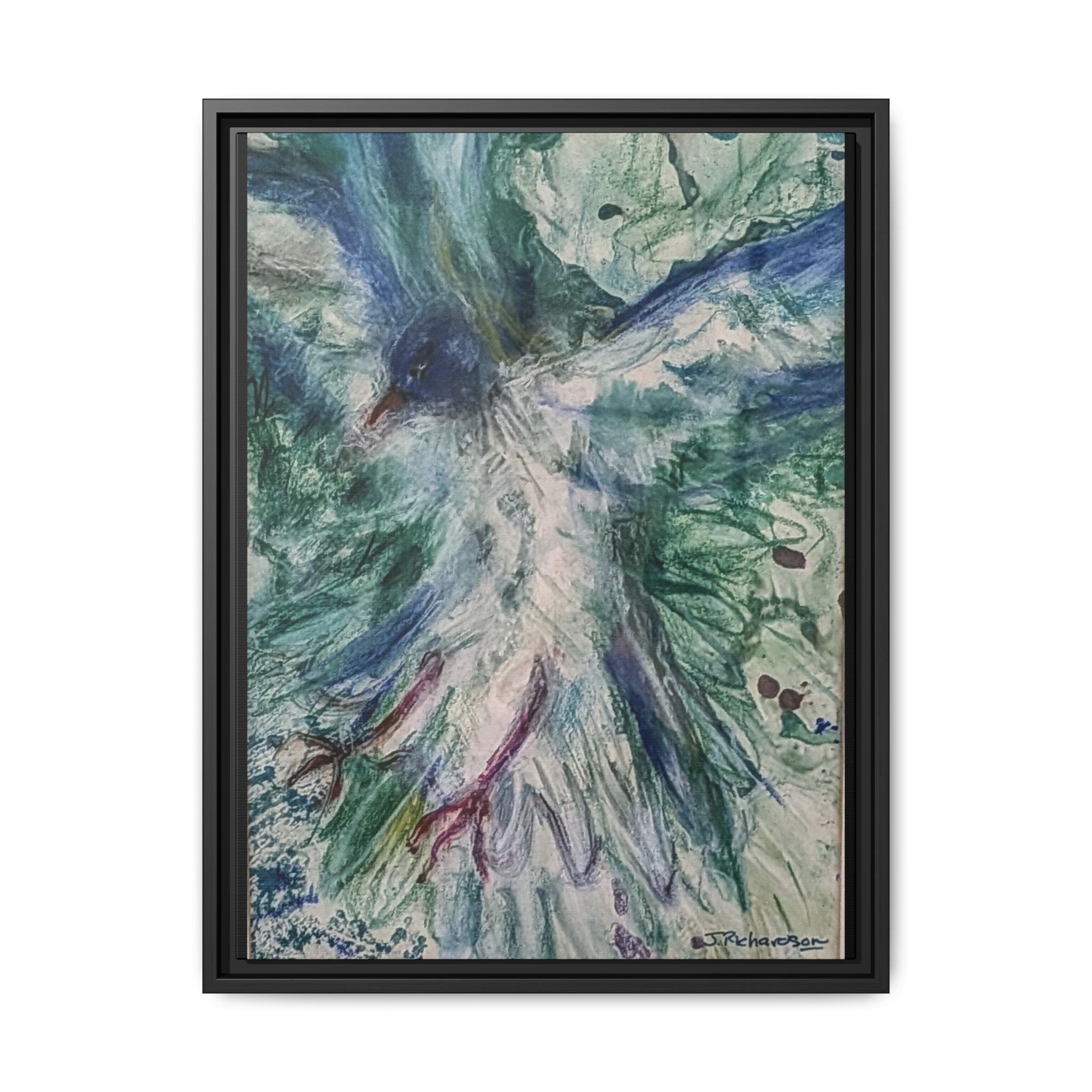 Free Bird, Framed Matte Canvas,   Multi-color frames)