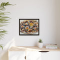 Clam Shell Watercolor Still Life Framed Canvas | Matte Multi-Color
