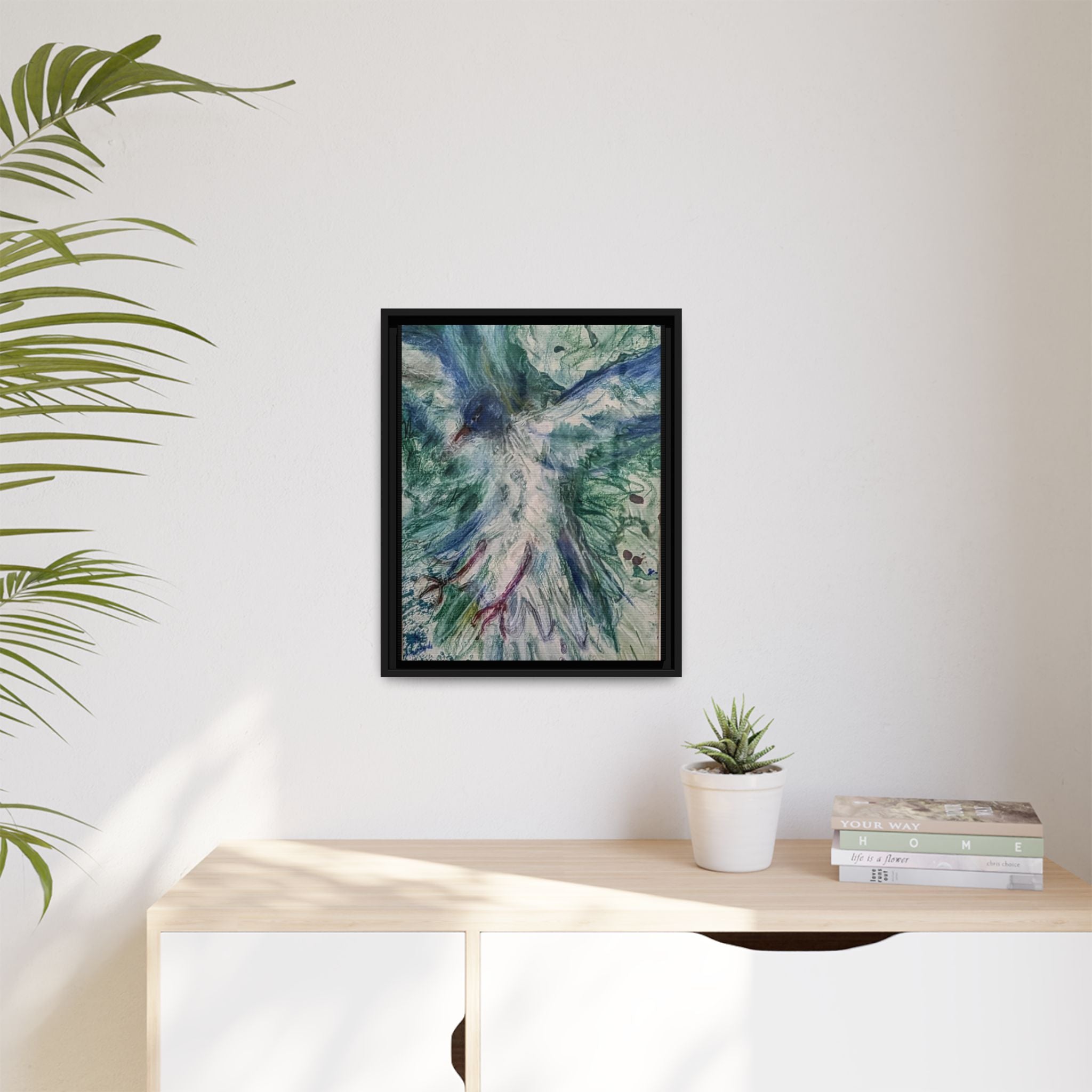 Free Bird, Framed Matte Canvas,   Multi-color frames)