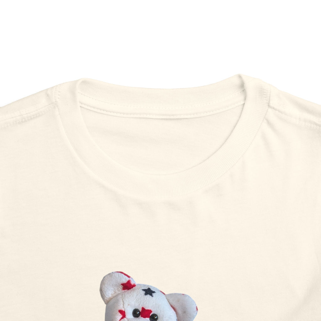 Beanie Bear Patriotic Toddler Tee —2T - 5T Patriotic Bald Eagle "USA 2026" Graphic