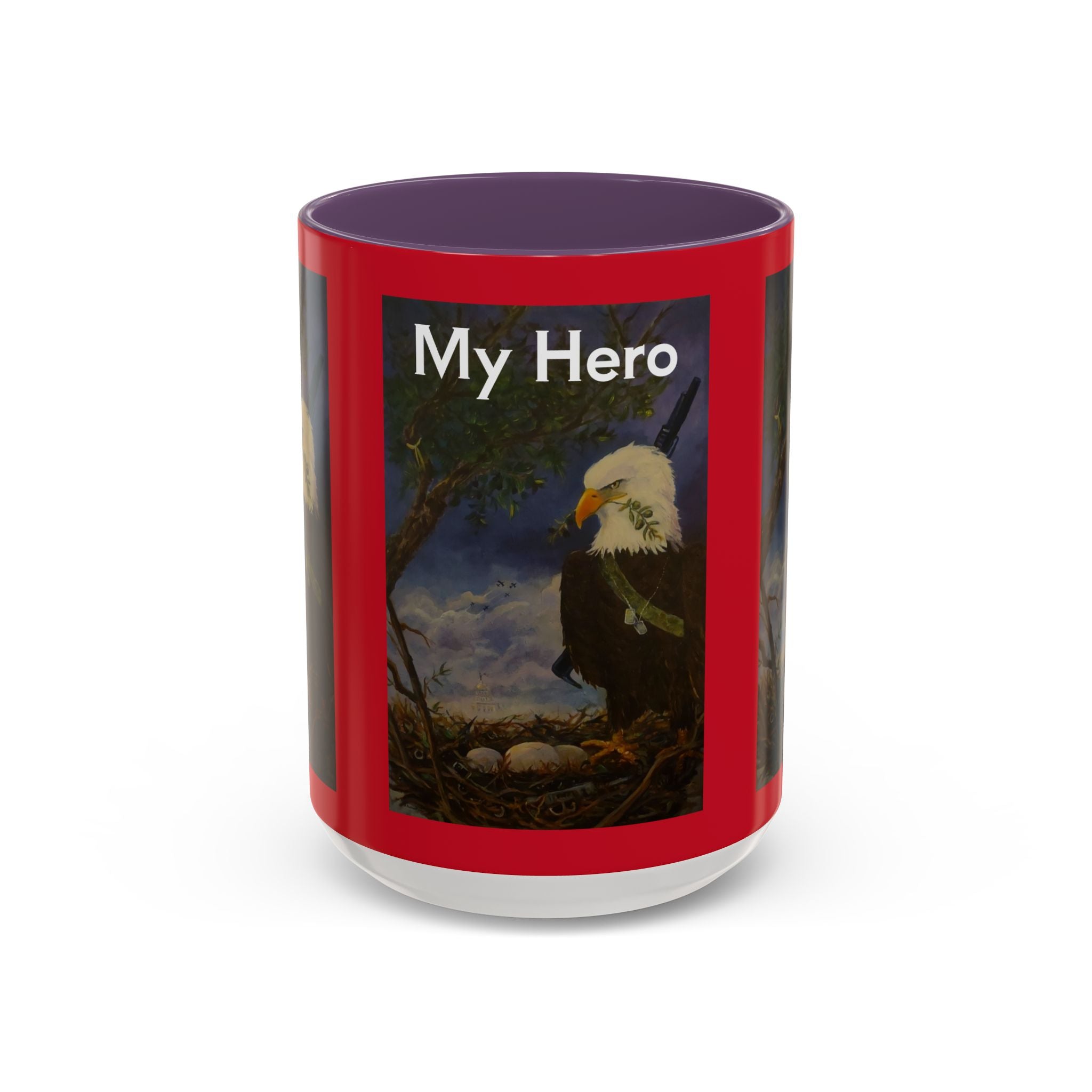 American Hero Patriotism Accent Coffee Mug (11, 15oz)