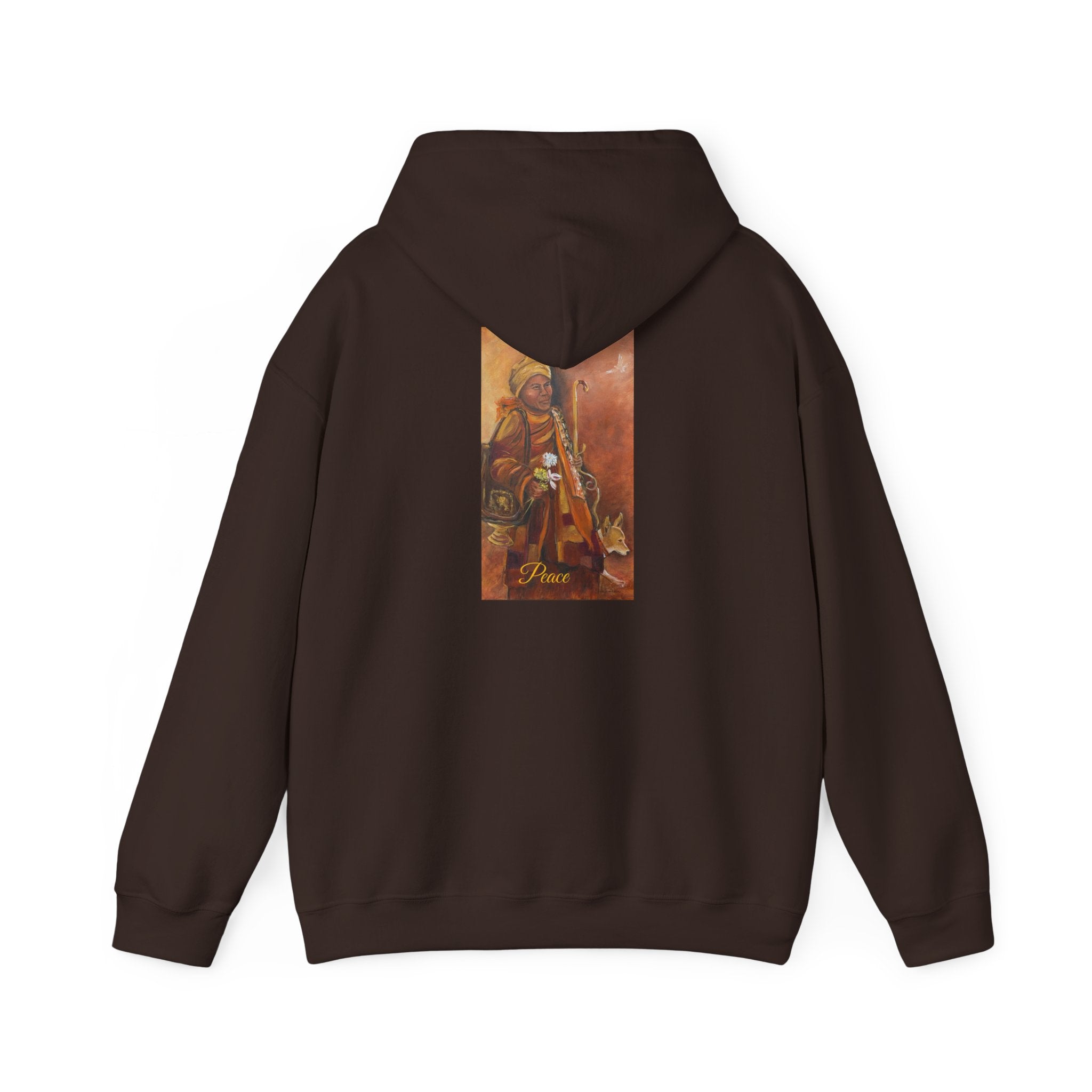 Hoodie — Spiritual Monk Art/ Print Back Graphic
