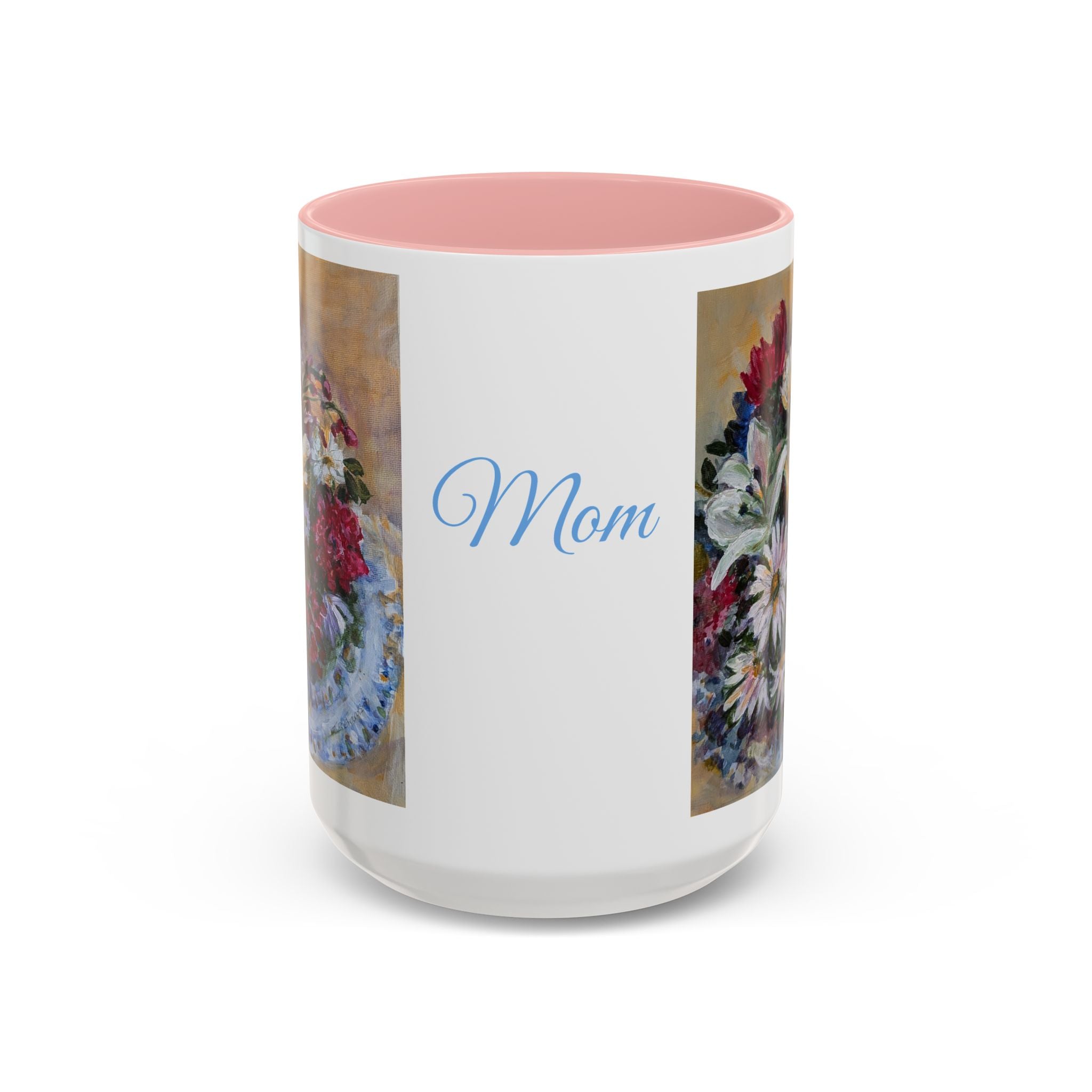 MOM Floral Bouquet Accent Coffee Mug — Chose  Interior 11/15oz