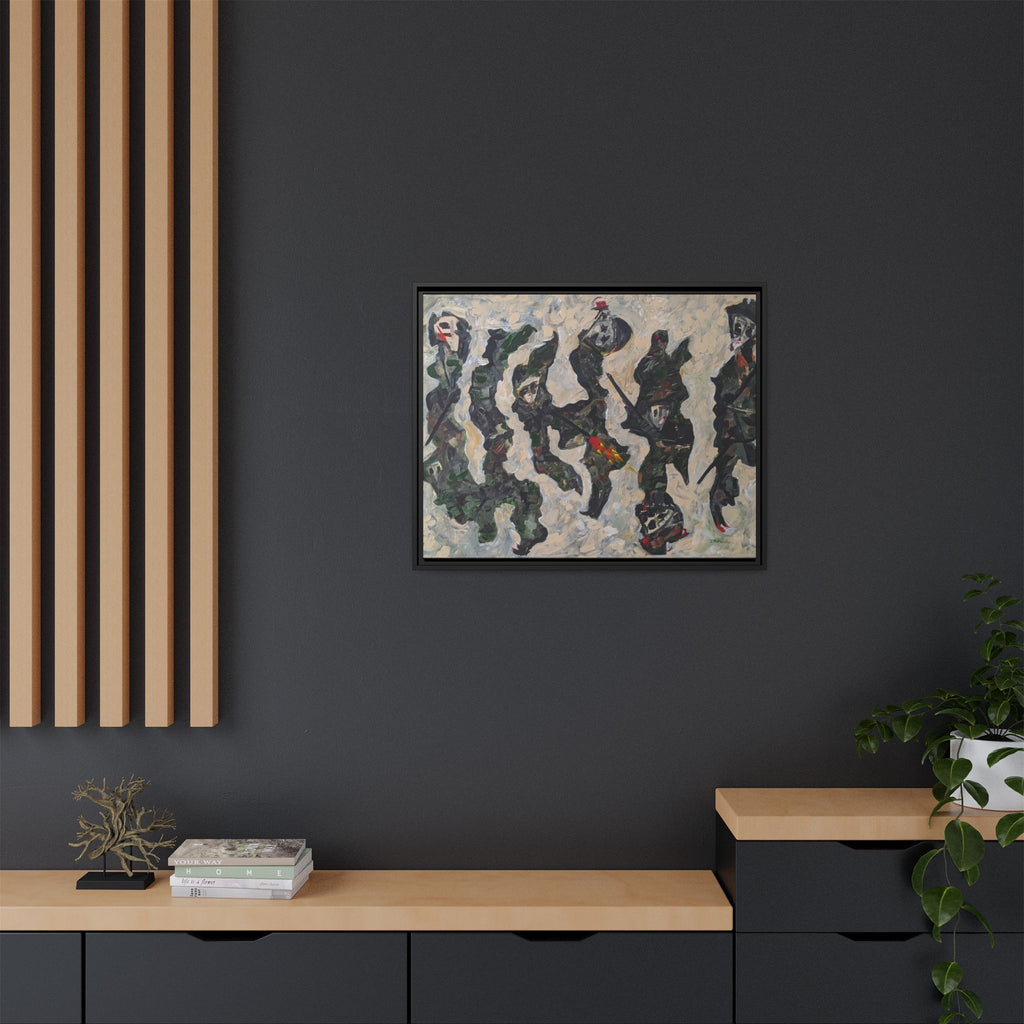 Copy of Framed  Autumn Leaves Matte Canvas Watercolor