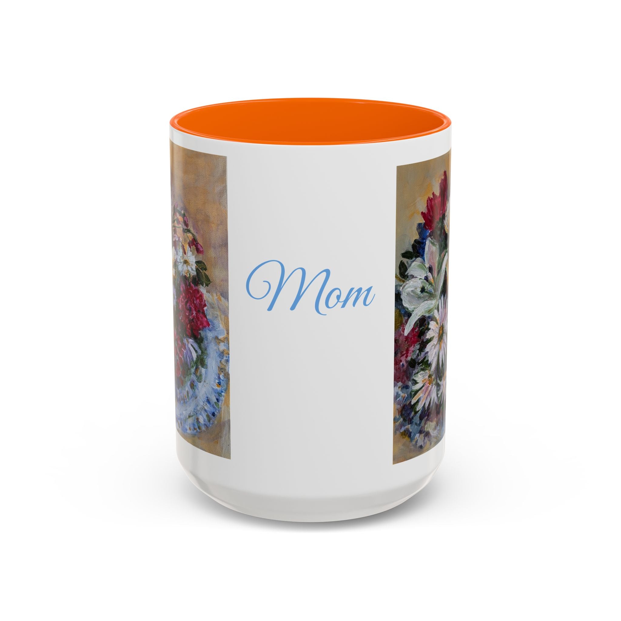 MOM Floral Bouquet Accent Coffee Mug — Chose  Interior 11/15oz