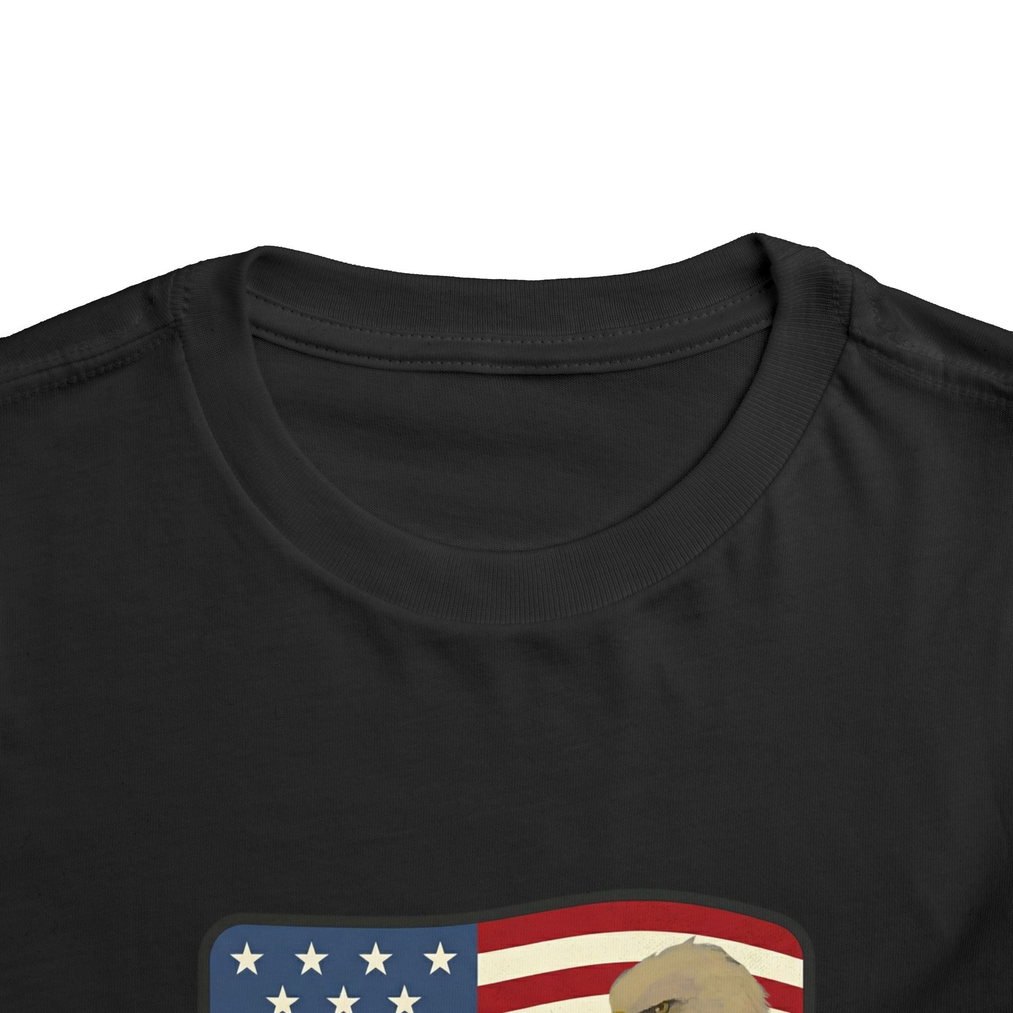 July 4th Toddler Tee —2T - 5T Patriotic Bald Eagle "USA 2026" Graphic