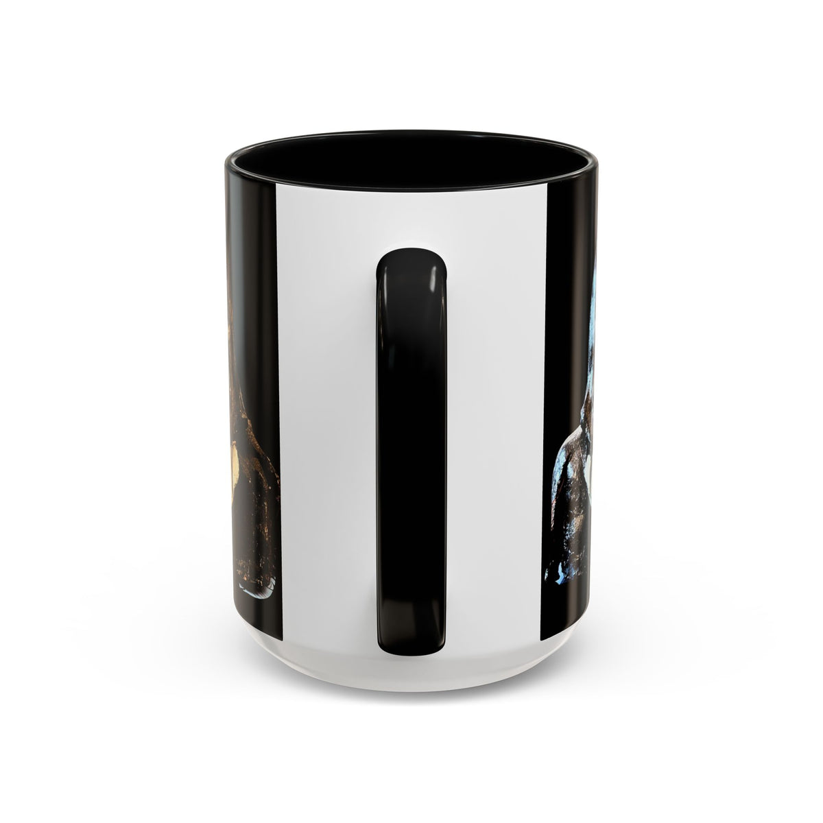 Stargazer Accent Coffee Mug – Black Accent Ceramic Mug (11/15oz)