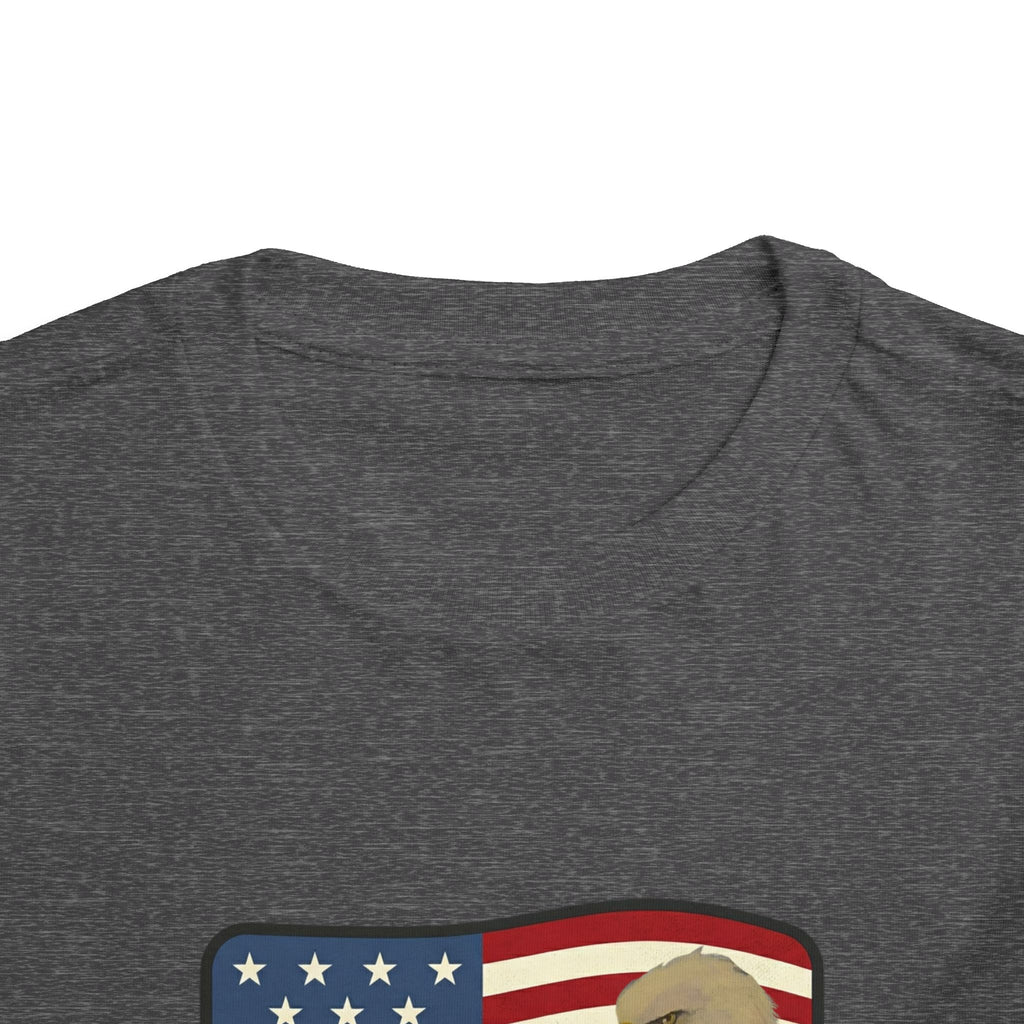 July 4th Toddler Tee —2T - 5T Patriotic Bald Eagle "USA 2026" Graphic