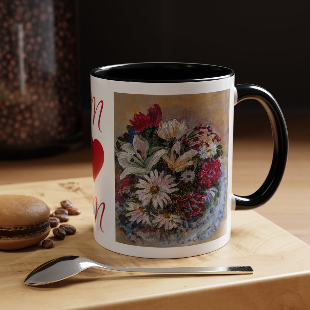 MOM Floral Bouquet Accent Coffee Mug — Chose  Interior 11/15oz