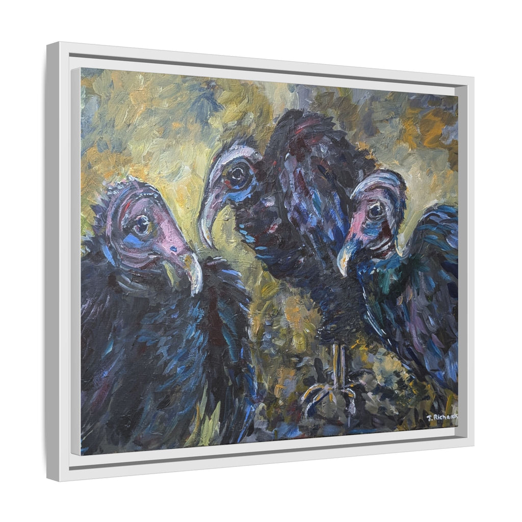 Three Vultures Painting Matte Canvas