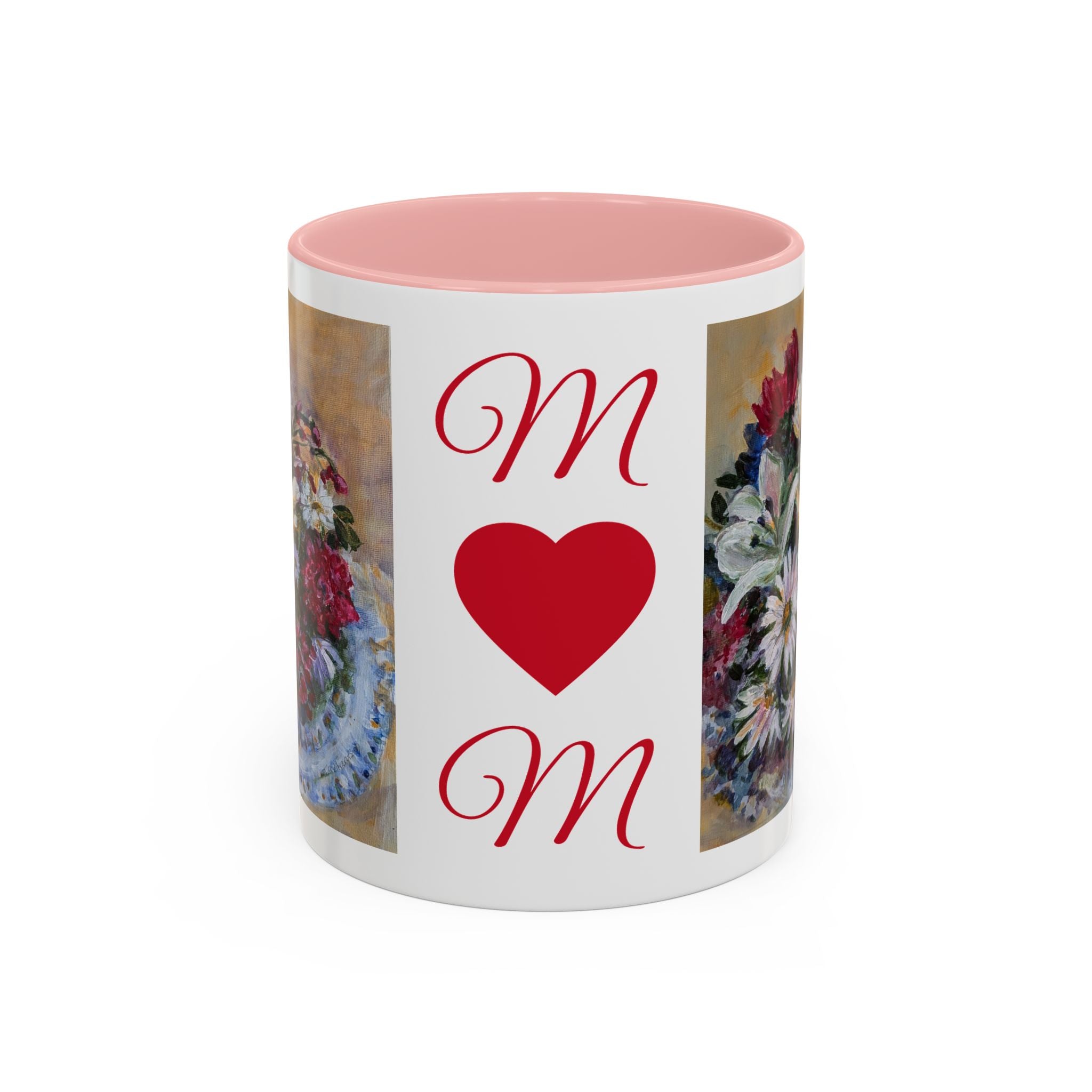 MOM Floral Bouquet Accent Coffee Mug — Chose  Interior 11/15oz