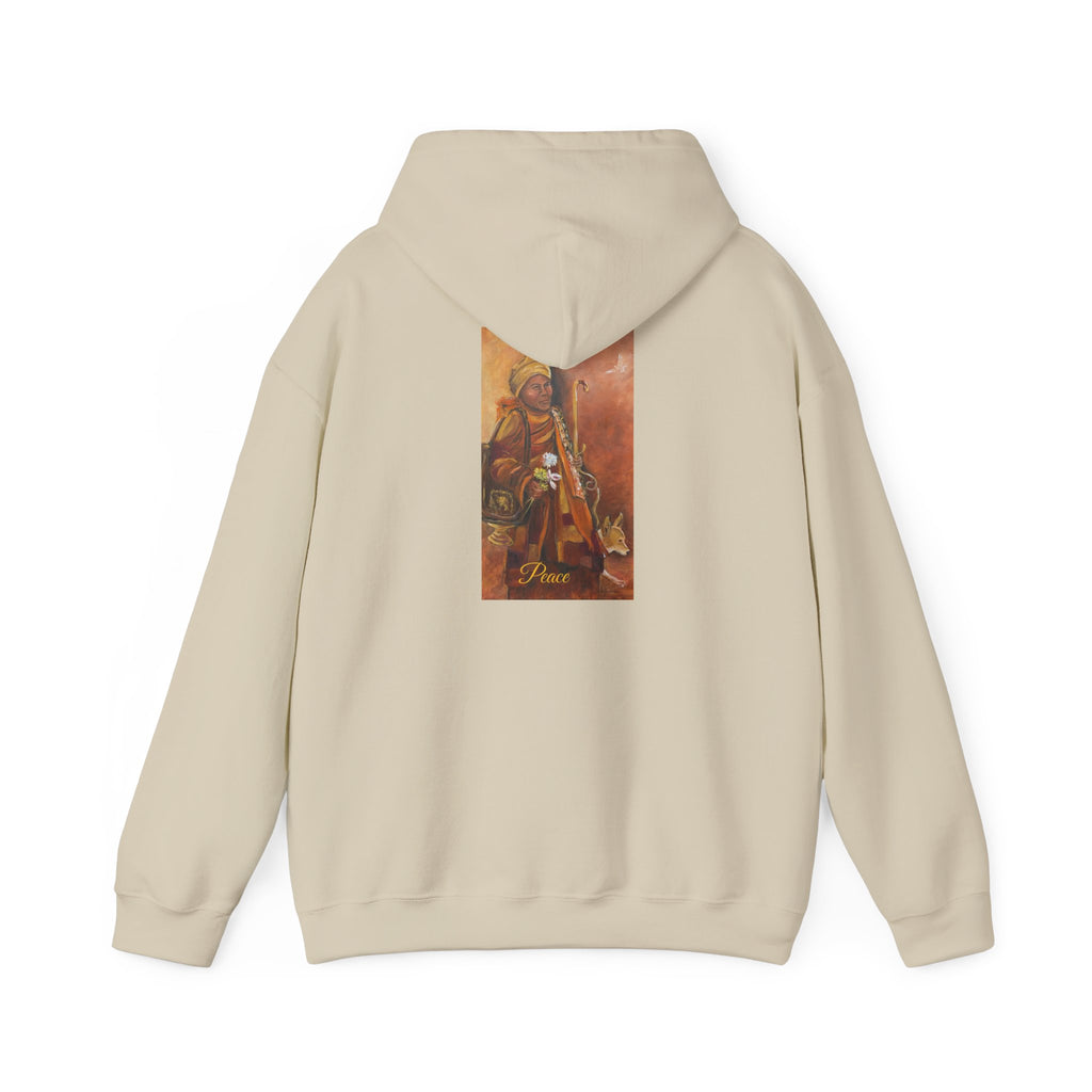 Hoodie — Spiritual Monk Art/ Print Back Graphic