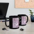 Hang In There Black Mug – Encouragement Coffee Cup with Abstract Swirl Art (11oz, 15oz)