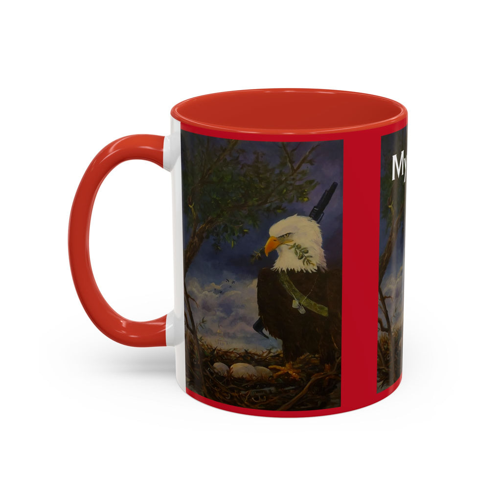 American Hero Patriotism Accent Coffee Mug