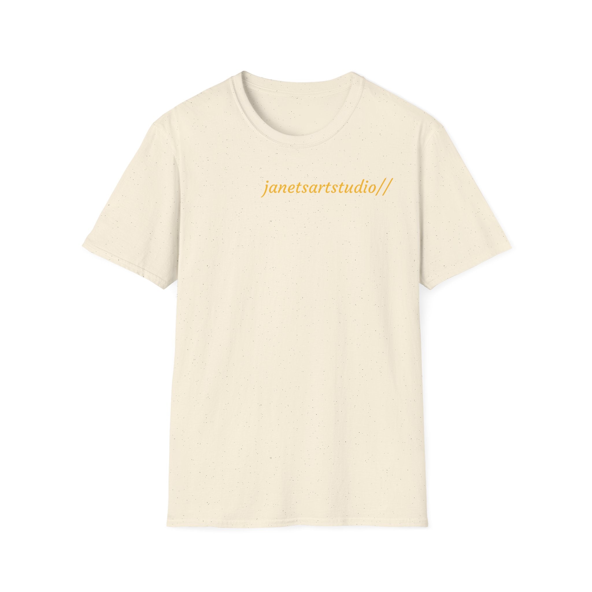Avocado Back Design Front Logo T-Shirt | Minimal Script Monogram