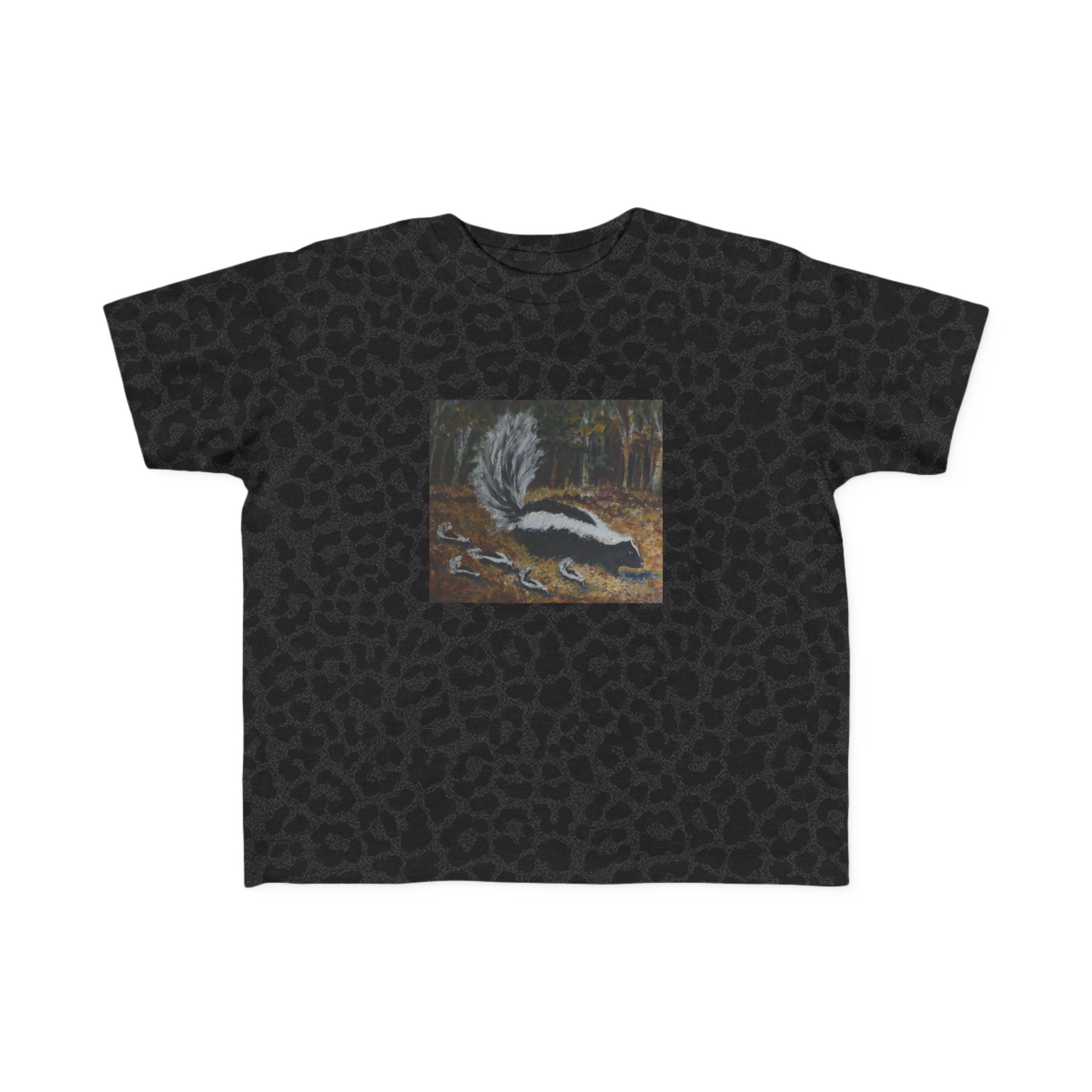 Toddler Skunk Art T‑Shirt — Cute Woodland Animal Tee for Kids