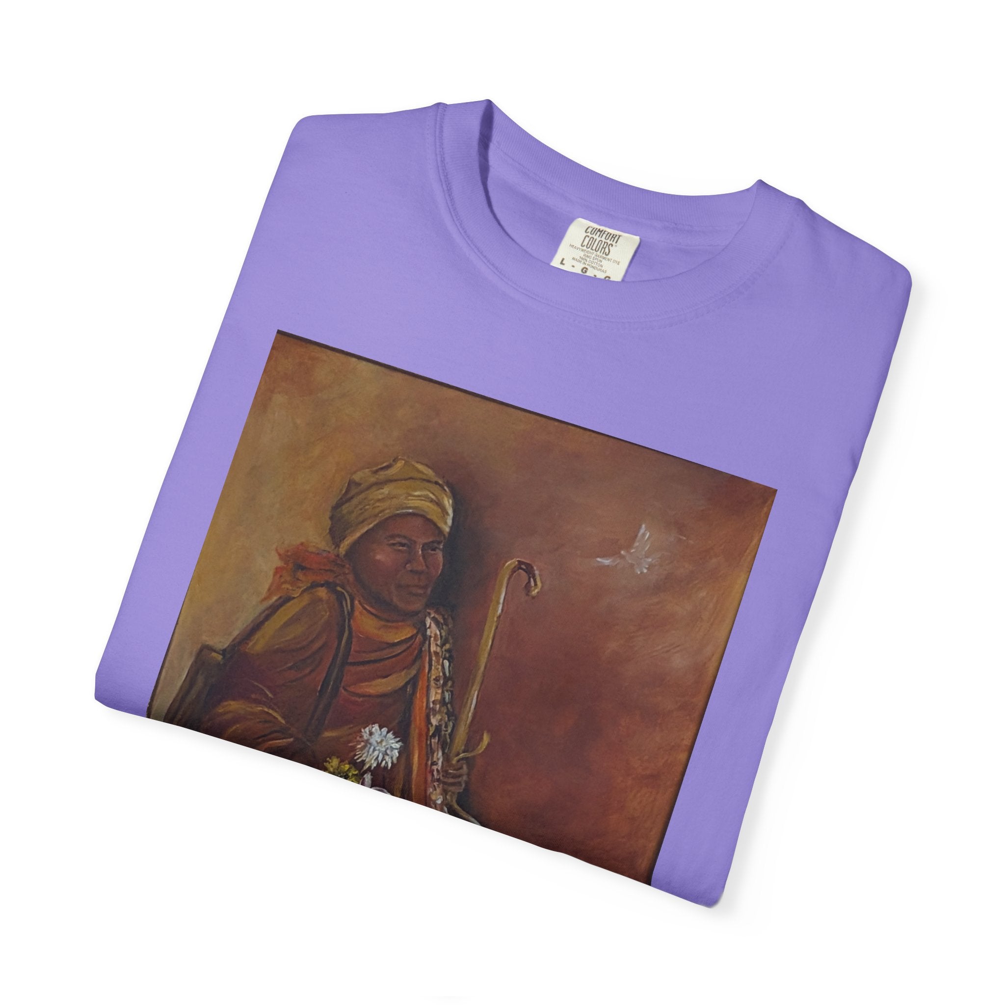 "Walk for Peace" front design,  Unisex, Garment-Dyed T-shirt