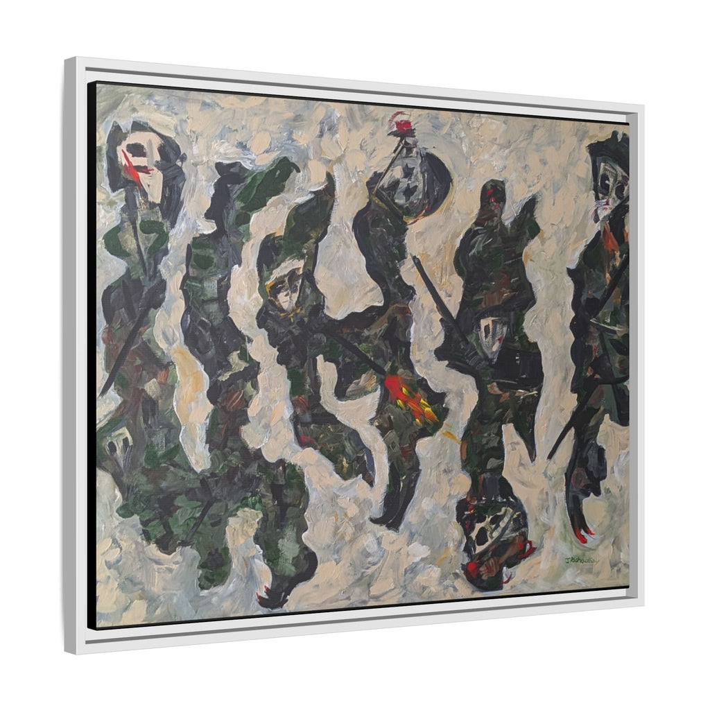 Copy of Framed  Autumn Leaves Matte Canvas Watercolor