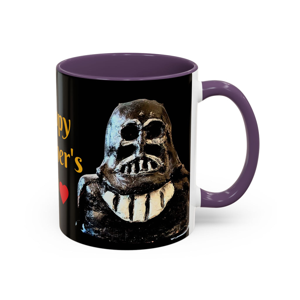 Father’s Day Coffee Mug – "Happy Father's Day" Black Accent Ceramic Mug (11/15oz)