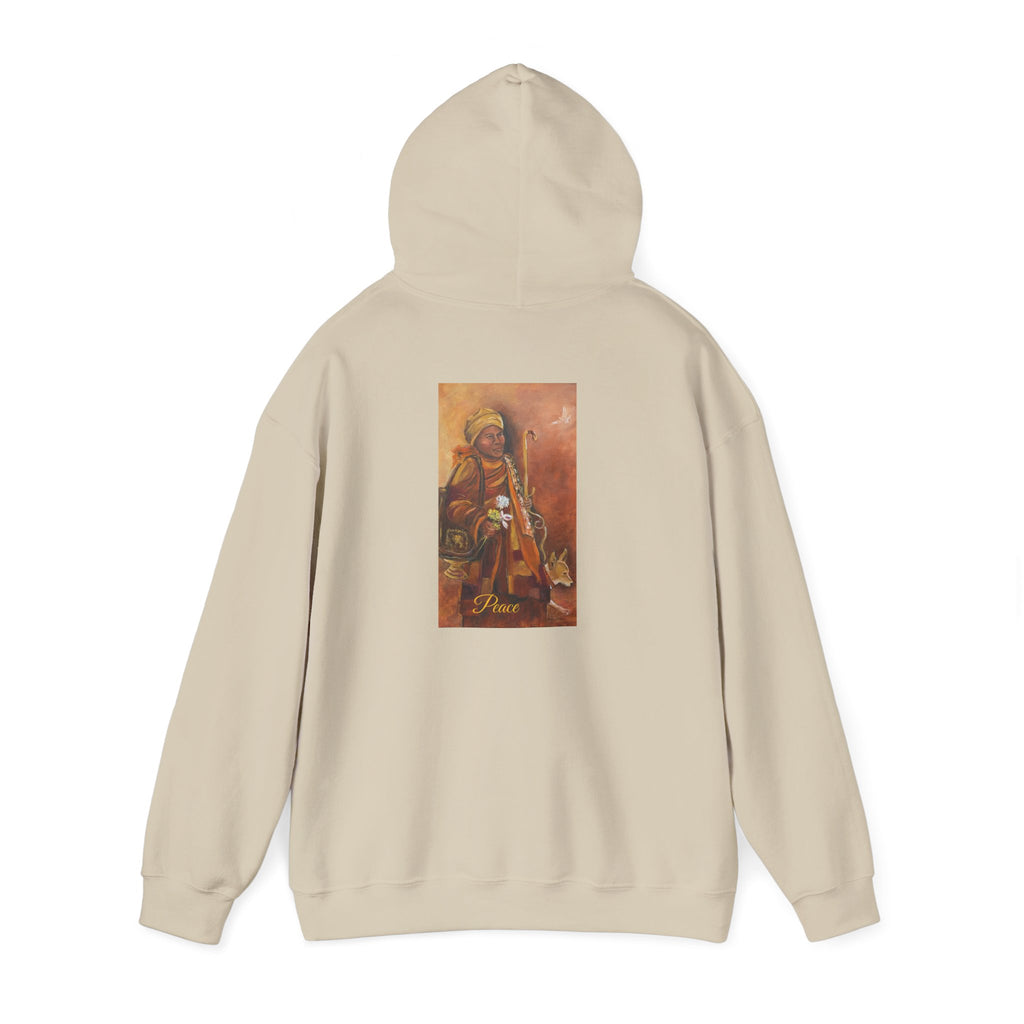 Hoodie — Spiritual Monk Art/ Print Back Graphic