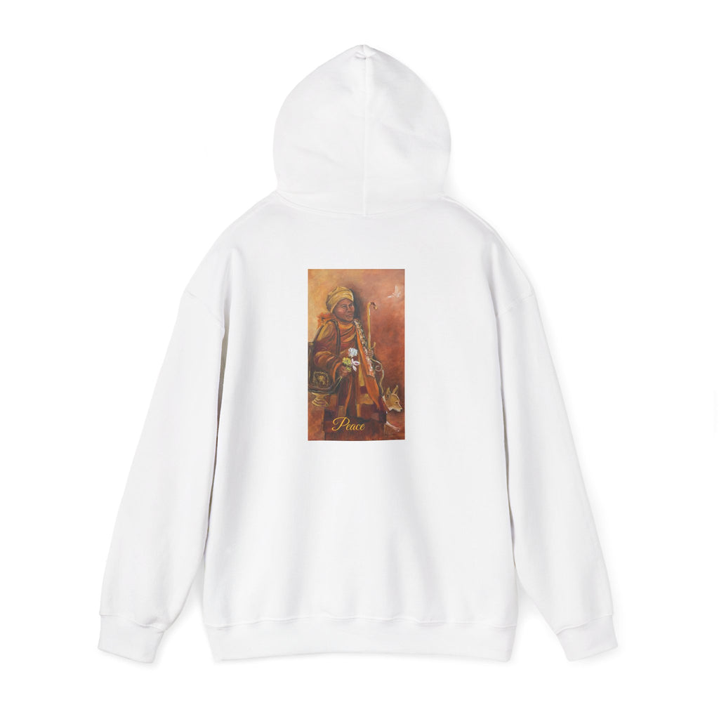 Hoodie — Spiritual Monk Art/ Print Back Graphic