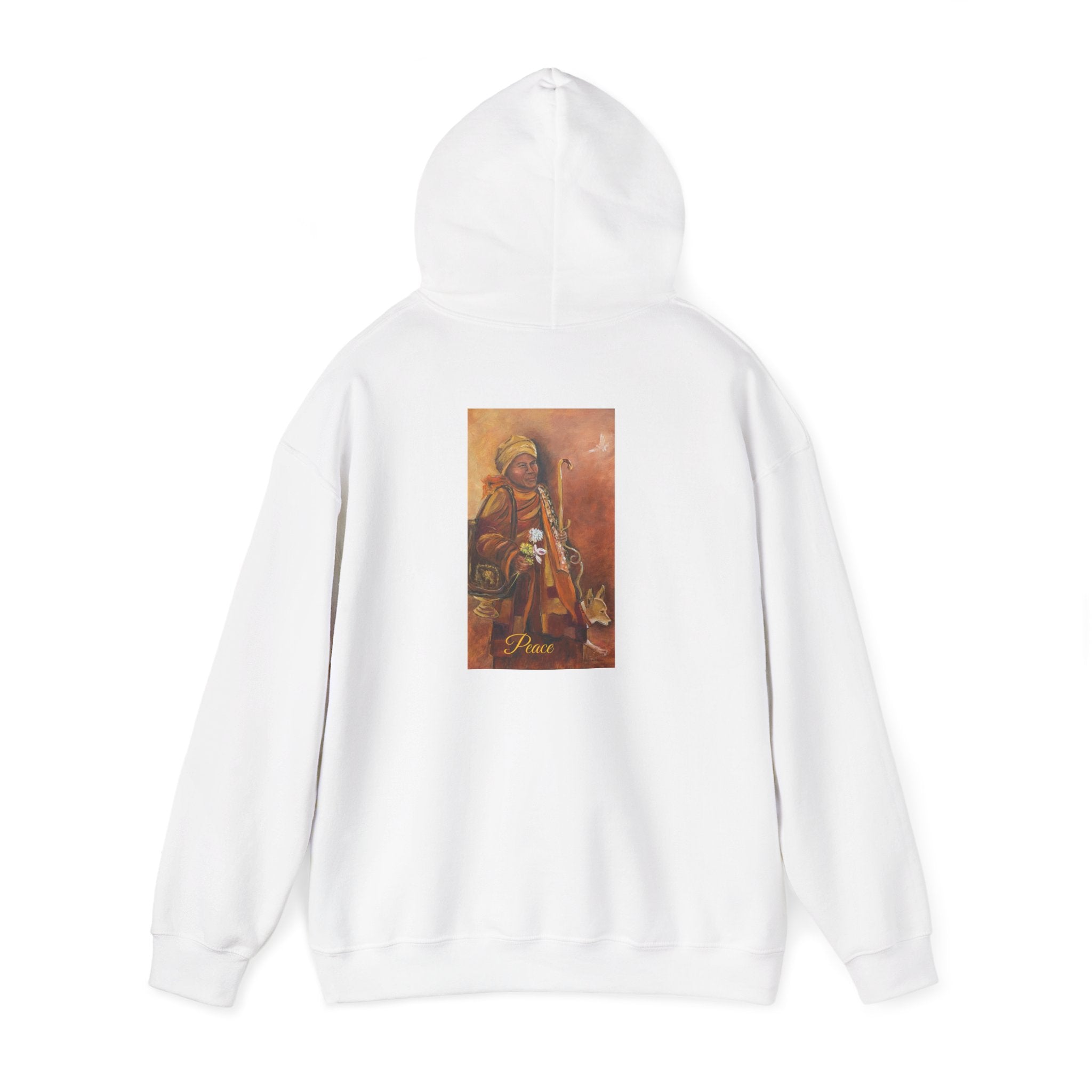 Hoodie — Spiritual Monk Art/ Print Back Graphic