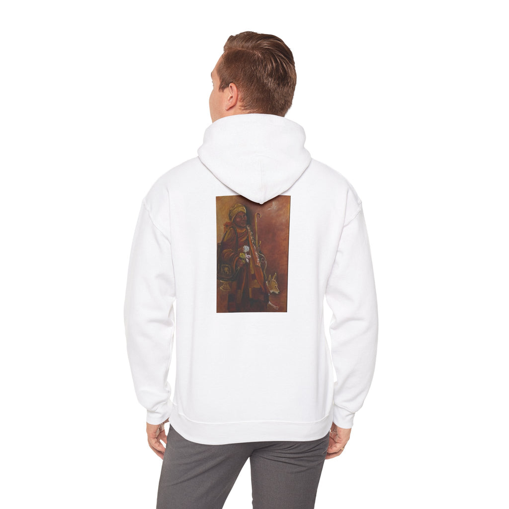 Hooded Sweatshirt design on back Walk for Peace on front