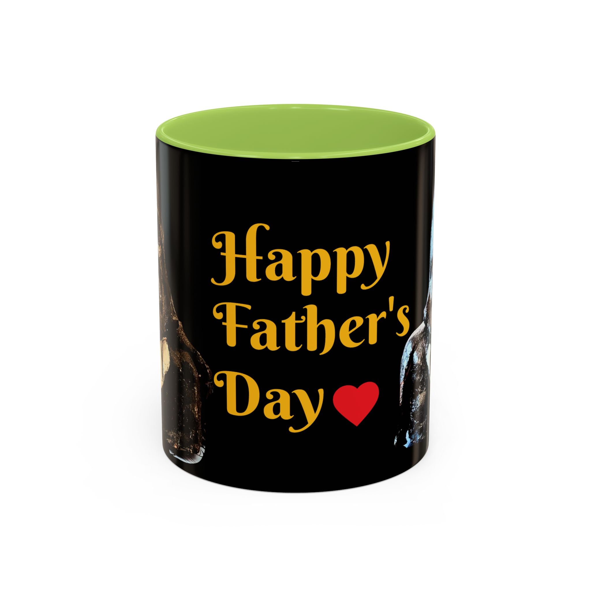 Father’s Day Coffee Mug – "Happy Father's Day" Black Accent Ceramic Mug (11/15oz)