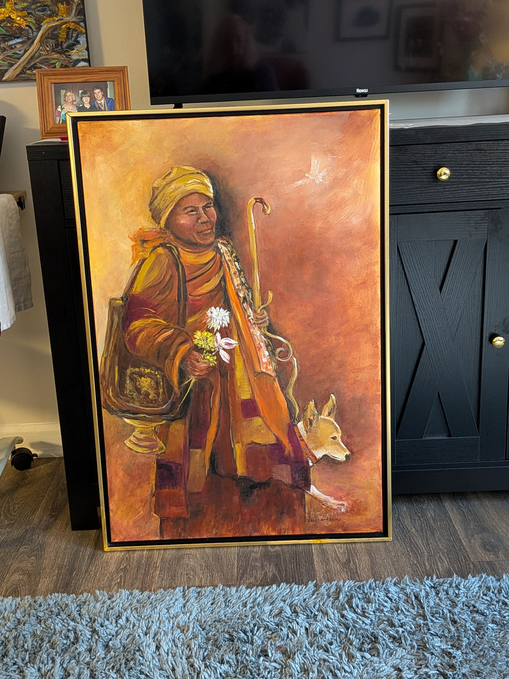 "The Dove" JR original, printed on stretched canvas, 1.25"