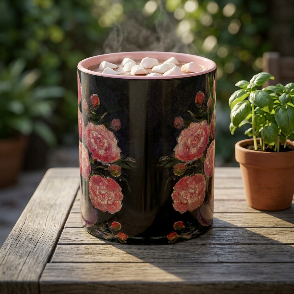 Pink Peony Bouquet Accent Coffee Mug — Chose  Interior 11/15oz