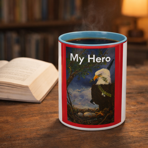 American Hero Patriotism Accent Coffee Mug (11, 15oz)