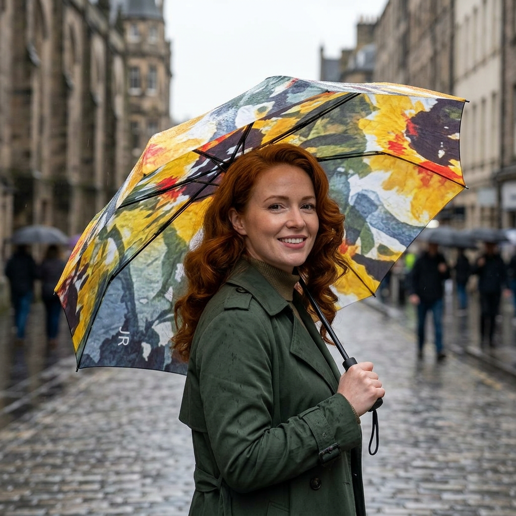 Semi-Automatic Foldable Umbrella
