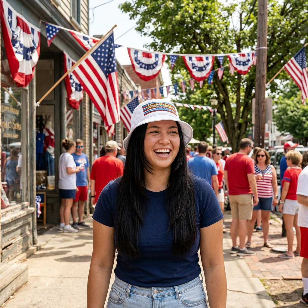 July 4th Bucket Hat (Embroidery)