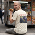 Street Food Rules l  vultures back design T-Shirt | Minimal Chest Script