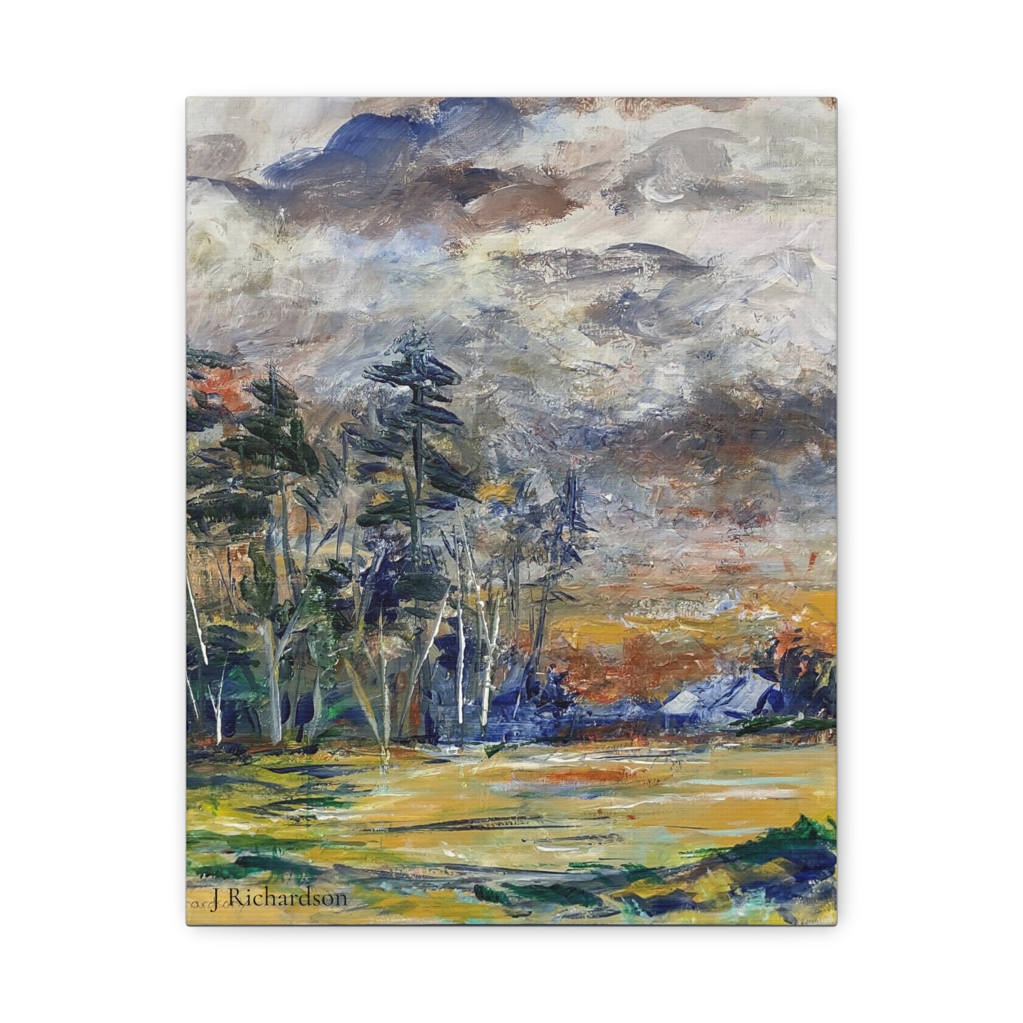Stormy Landscape Wall Art/ stretched canvas
