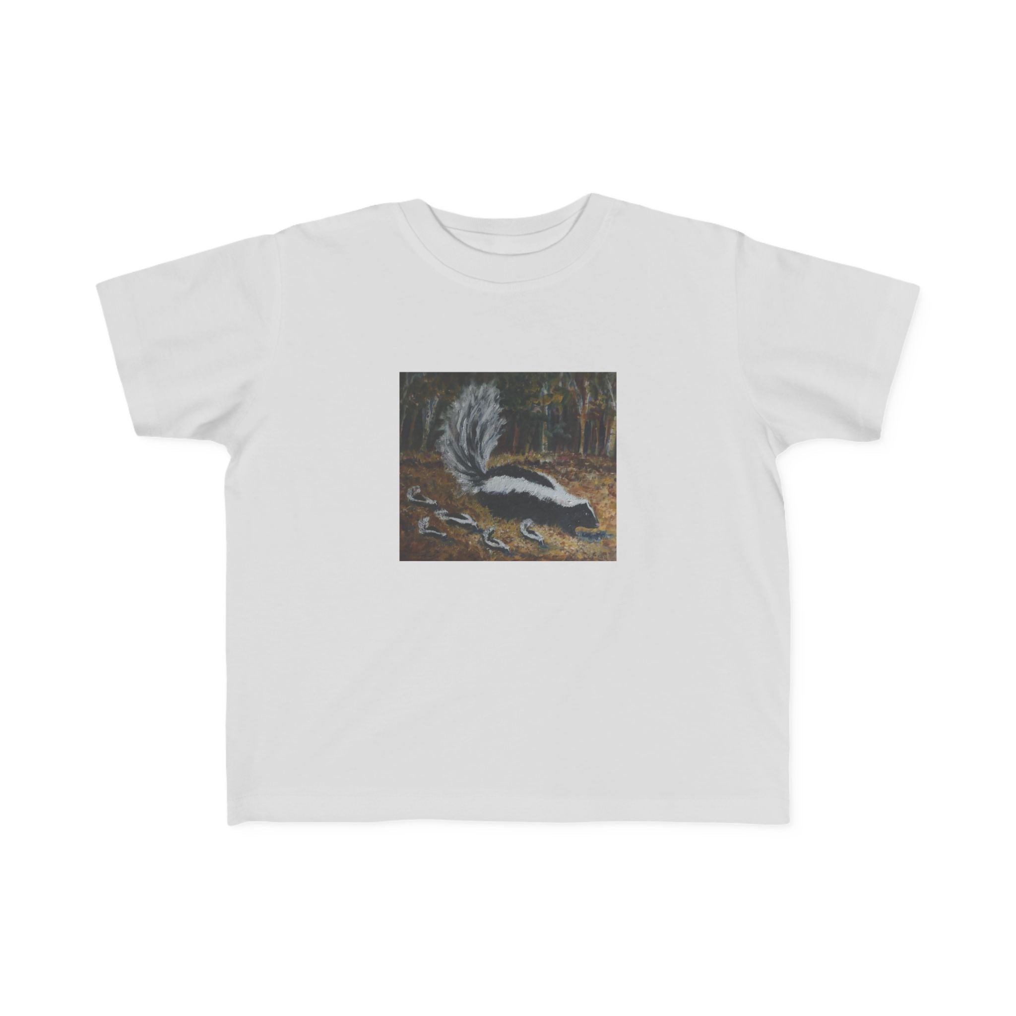 Toddler Skunk Art T‑Shirt — Cute Woodland Animal Tee for Kids