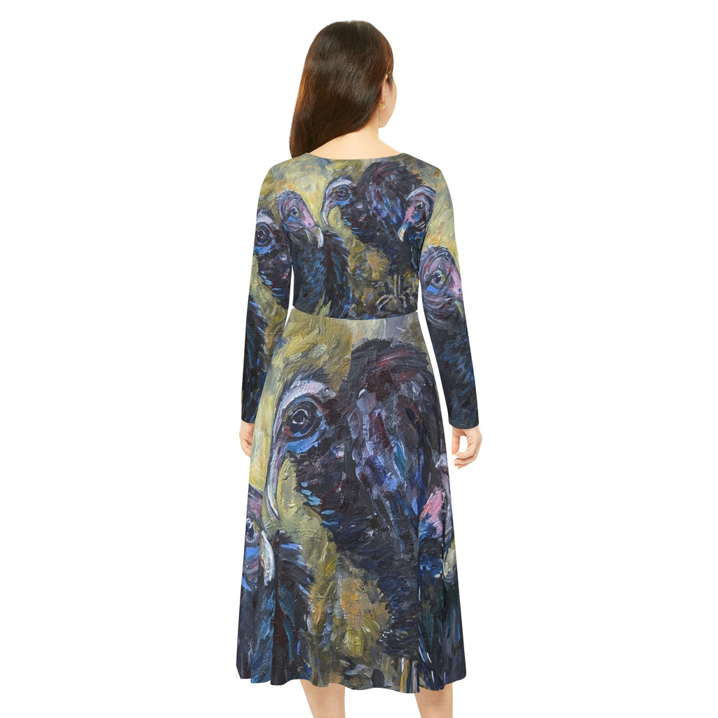 Similar Vulture Trio Art Dress l Long Sleeve Woman's Dress