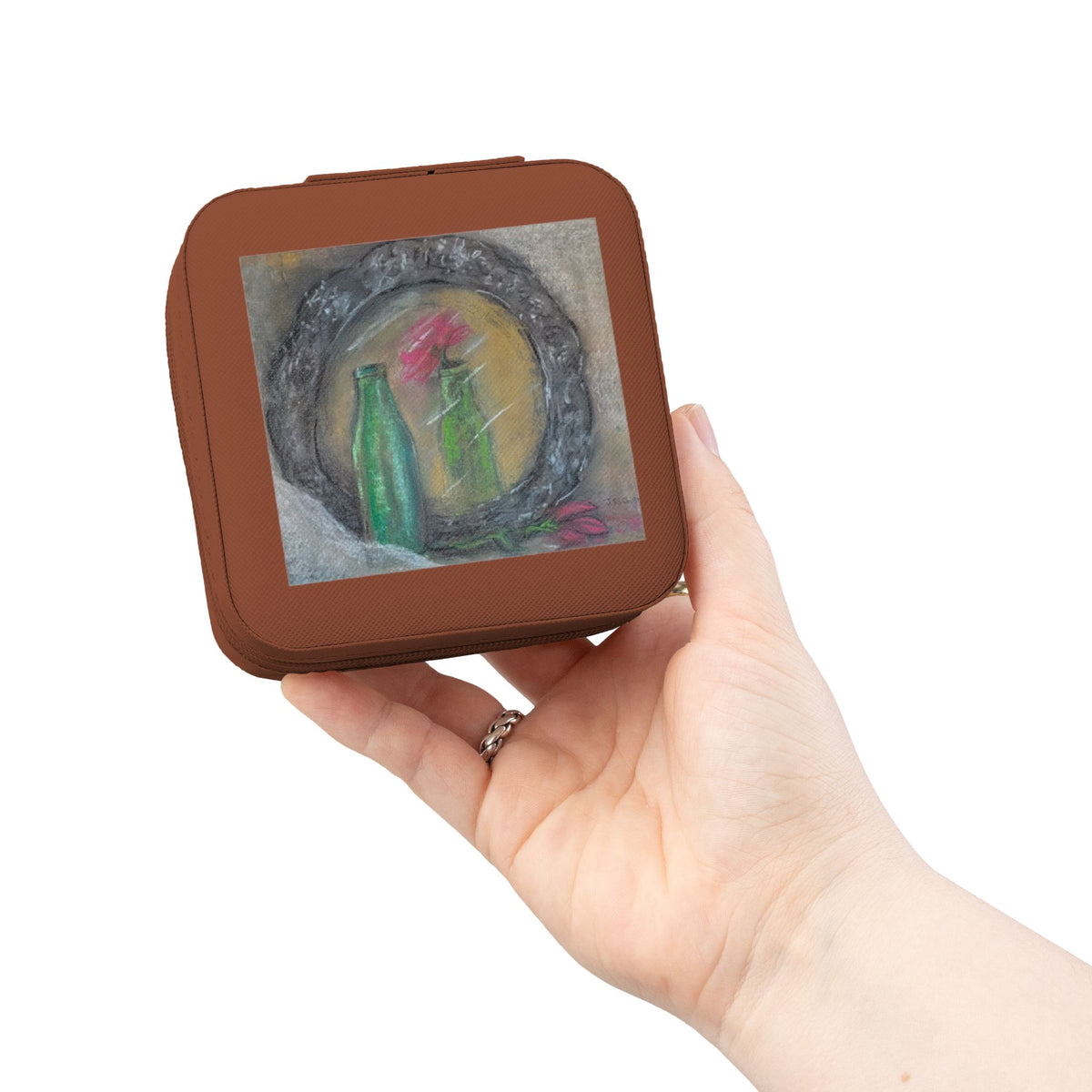 Reflections Compact Jewelry Travel Case  Portable Ring & Earring Organizer
