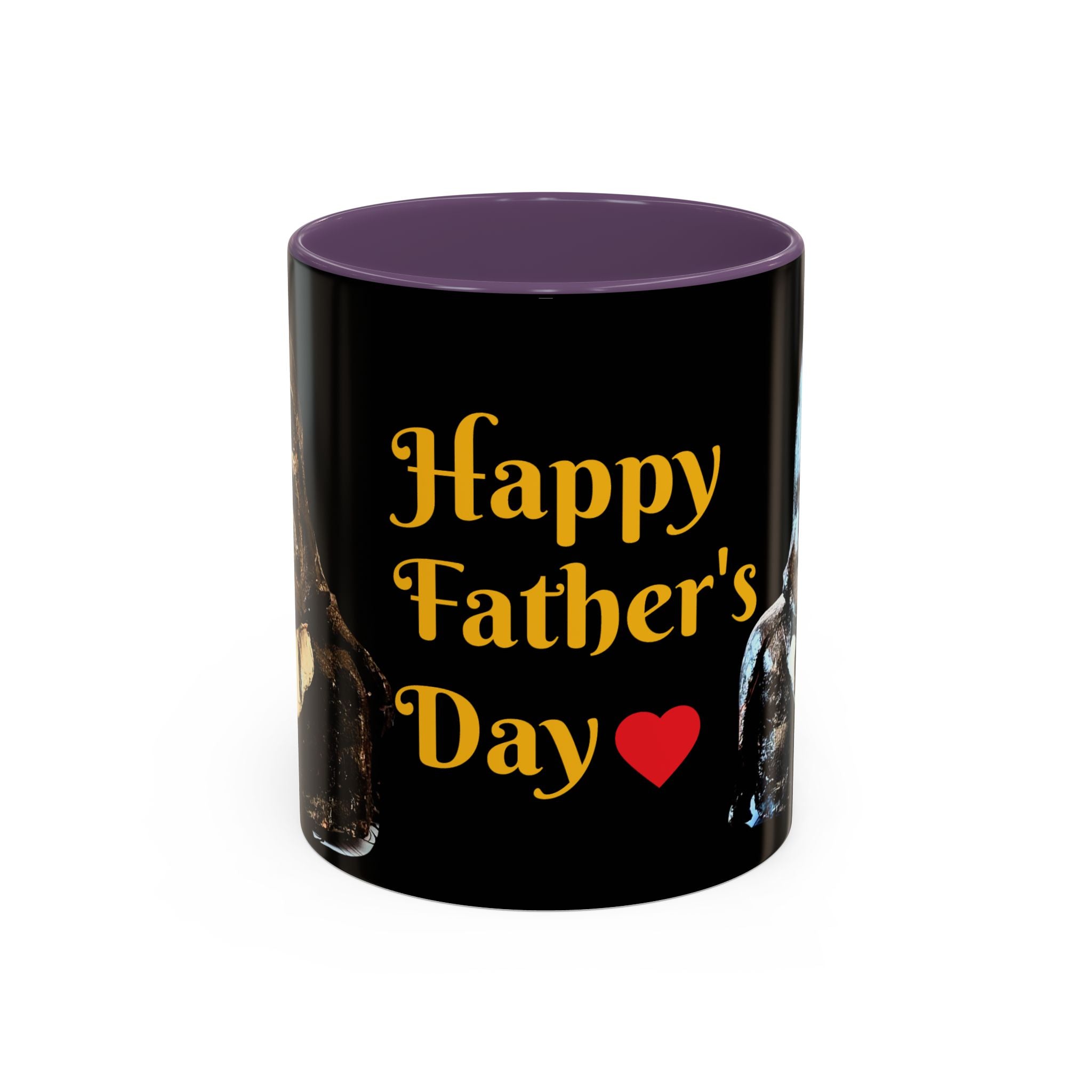 Father’s Day Coffee Mug – "Happy Father's Day" Black Accent Ceramic Mug (11/15oz)