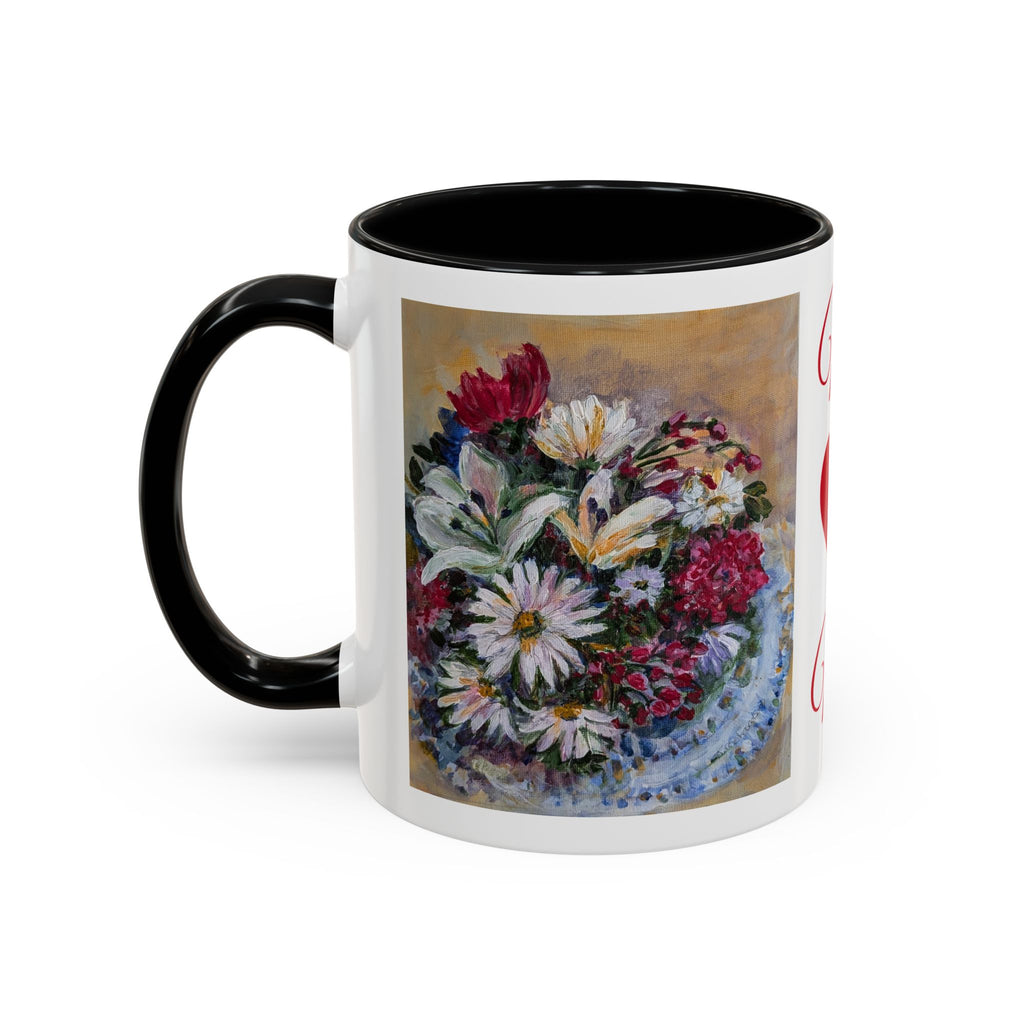 MOM Floral Bouquet Accent Coffee Mug — Chose  Interior 11/15oz
