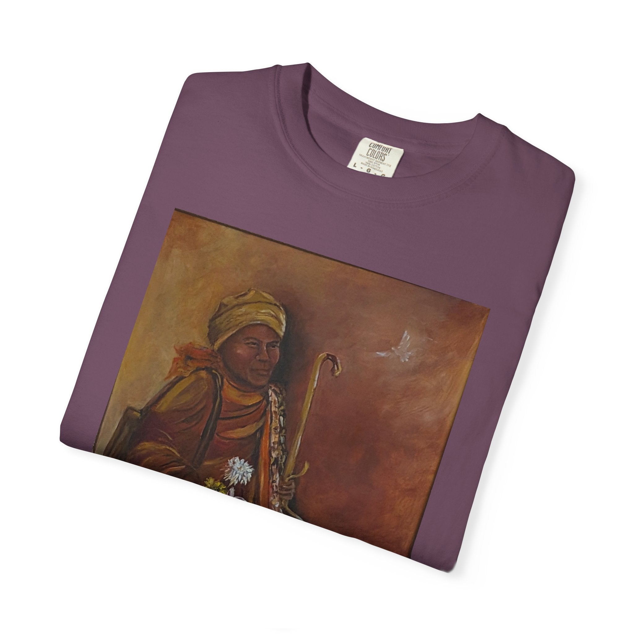 "Walk for Peace" front design,  Unisex, Garment-Dyed T-shirt