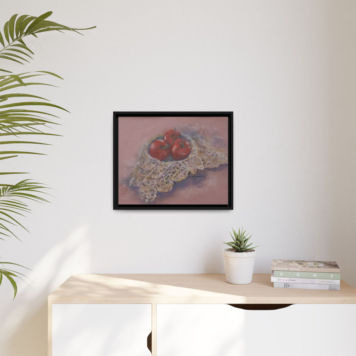 Tomato Still Life Matte Canvas Framed | Kitchen Wall Art