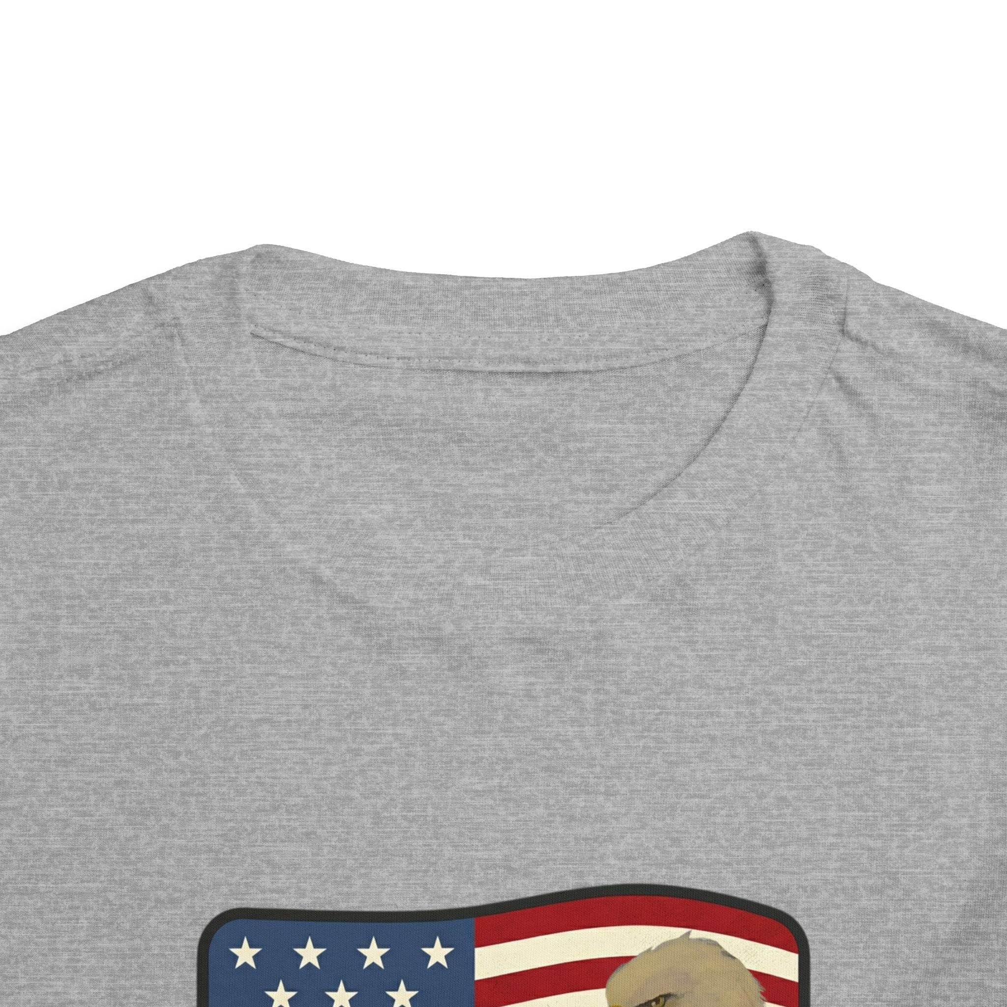 July 4th Toddler Tee —2T - 5T Patriotic Bald Eagle "USA 2026" Graphic