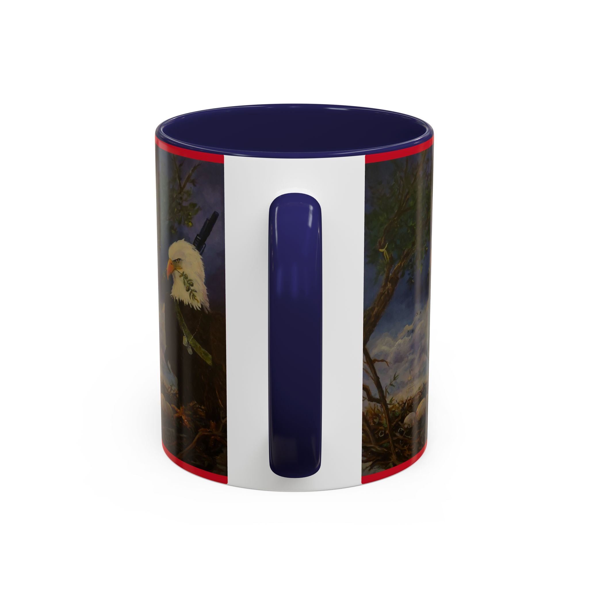 American Hero Patriotism Accent Coffee Mug (11, 15oz)