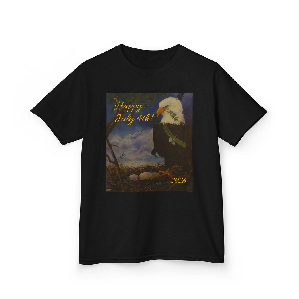 Eagle July 4th Kids T-shirt Heavy Cotton™XS/S/M/L/XL Tee