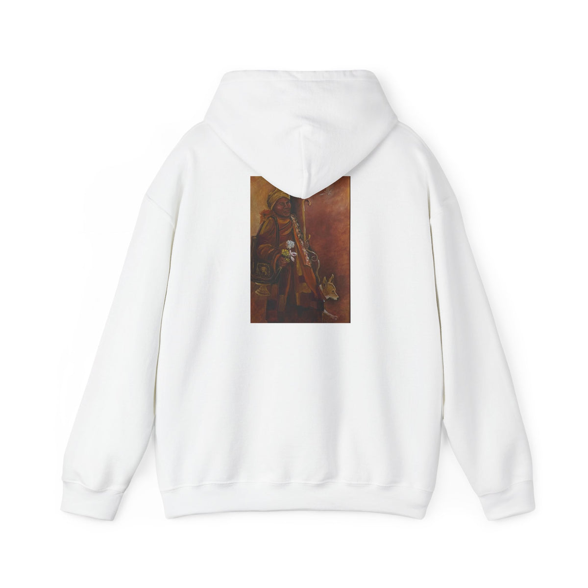 Hooded Sweatshirt design on back Walk for Peace on front