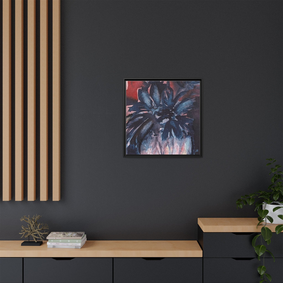 Copy of Lemon Grapes Pastel Painting Framed Matte Canvas