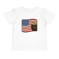 Patriotic Toddler Tee —2T - 5T Patriotic Bald Eagle "USA 2026" Graphic