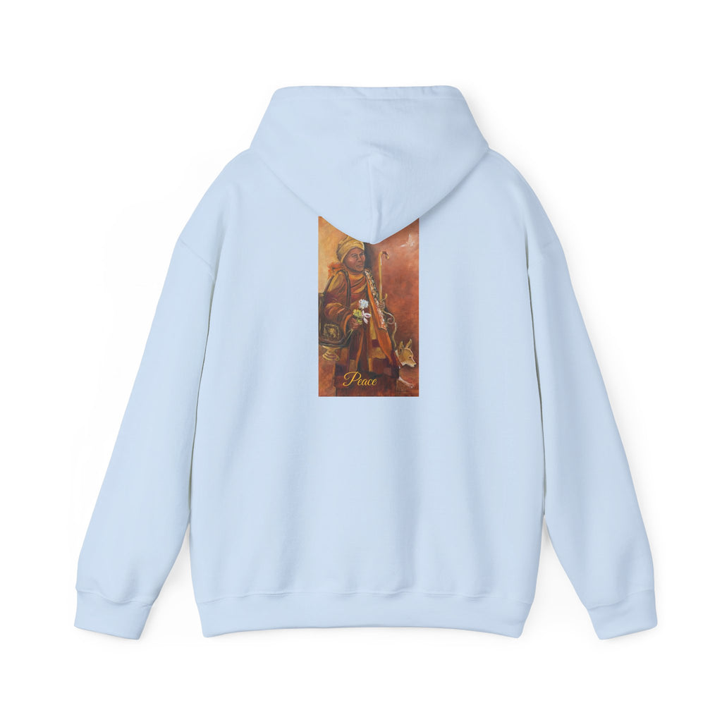 Hoodie — Spiritual Monk Art/ Print Back Graphic